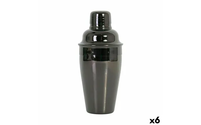 Cocktailshaker - Sort 300 Ml, 7,5 × 17,5 Cm Sæt Med 6