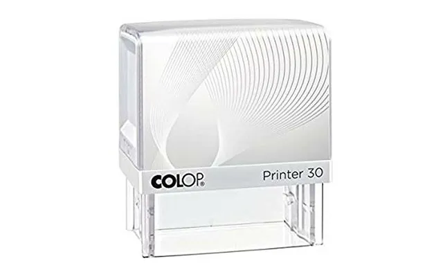 Colop Printer 30 Selvfarvende Stempel - Hvid Blå