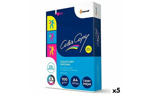 Color Copy Printerpapir A4 Hvid 100 G M - 500 Ark 5 Pakker
