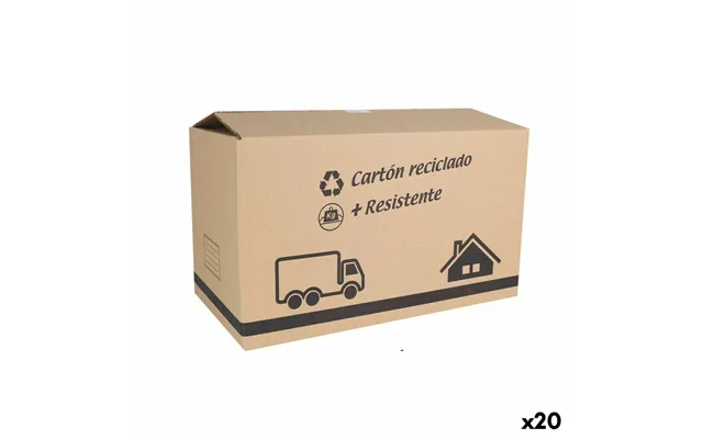 Confortime Flyttekasser 65 × 40 × 40 Cm Brun - 20 Stk.