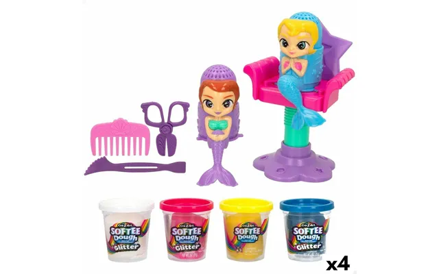 Cra-z-art Softee Dough - Hår-sirenas Modellervoks 4 Enheder