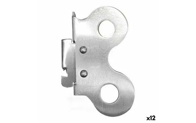 Dåseåbner I Stål - Sølvfarvet, 7,3 × 4,6 Cm, 1,5 Mm 12-pak