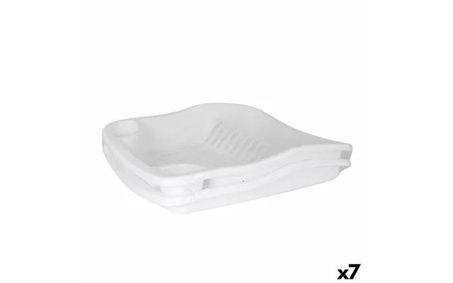 Dem Afdrypningsstativ Til Køkkenvask - Plastik, Hvid, 48 × 40 × 11,5 Cm 7 Stk