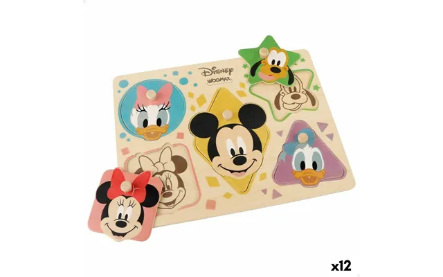 Disney Træpuslespil Til Børn - 5 Brikker