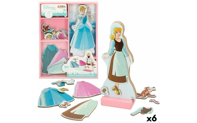 Disney Træspil - Askepot Magnetisk Påklædningsleg, 30 Dele