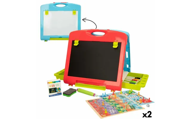 Dobbeltsidet Tavle - 34 × 31 × 29 Cm Pakke Med 2
