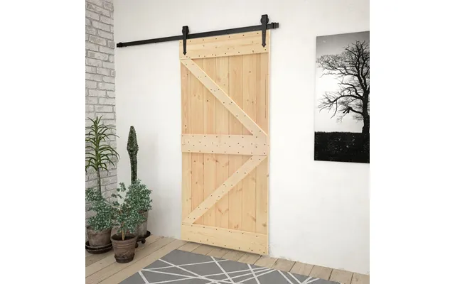 Dør 100x210 Cm Massivt Fyrretræ