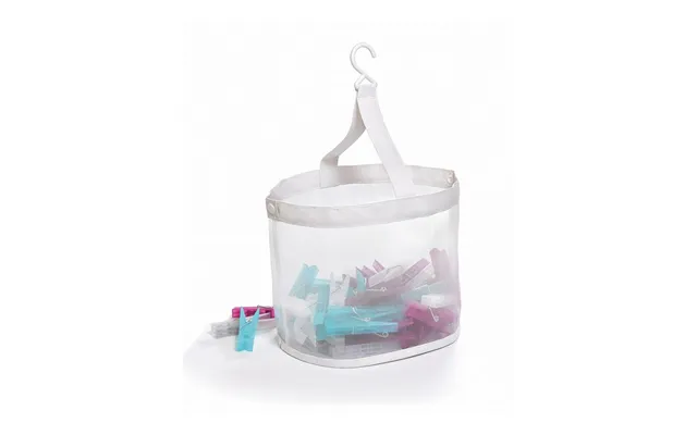 Domopak Living Kurv Til Tøjklemmer - Gennemsigtig Plastik