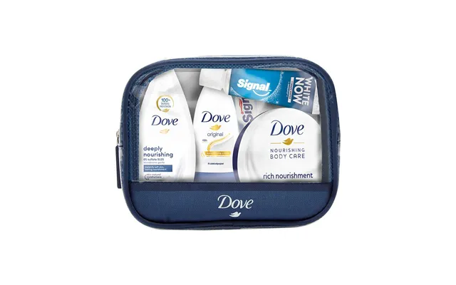 Dove Hygiejnesæt - 5 Dele Med Toilettaske