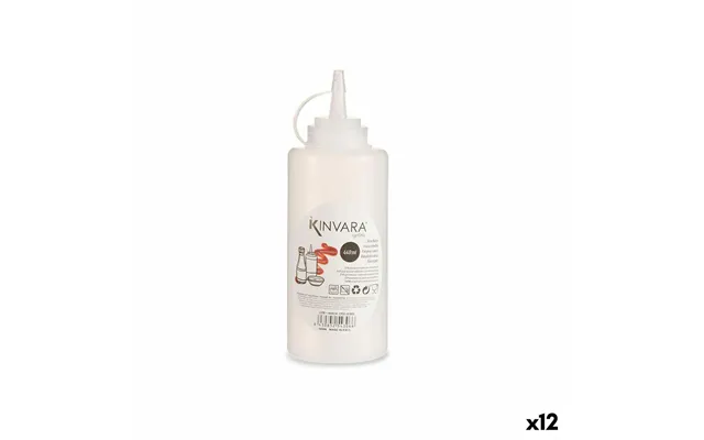 Dressingflaske Kinvara - Gennemsigtig Plast, 400 Ml, 6,5 × 18,3 × 6,5 Cm 12 Stk
