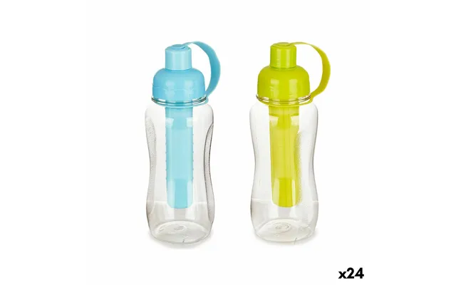 Drikkeflaske Til Friluftsliv 600 Ml - Blå Grøn, Plast 24 Stk