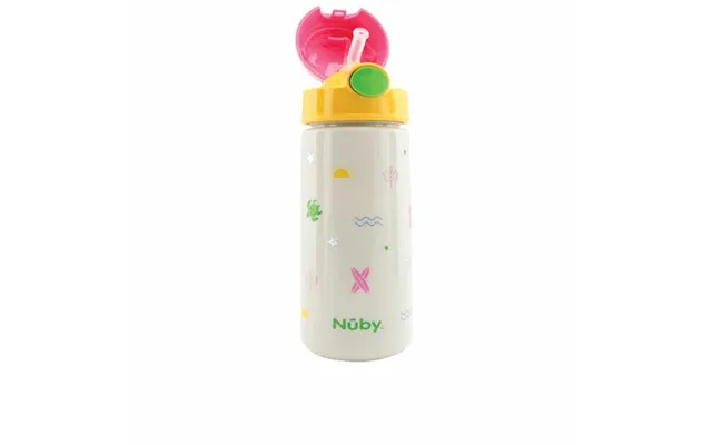 Drikkekop Med Sugerør Nûby Taza Surf 540 Ml - Pink