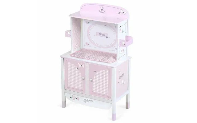 Dukkemøbel Skab - Decuevas Niza Dukke Puslebord, Pink