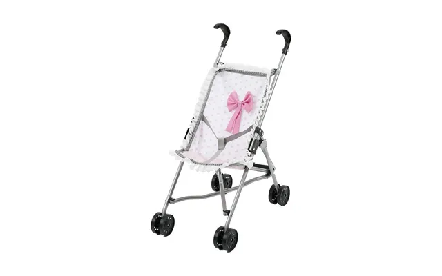 Dukkevogn Paraplyklap Reig - Hvid Pink Mol