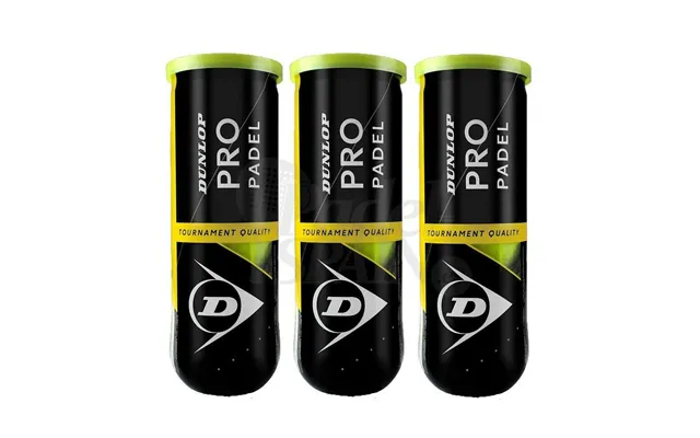 Dunlop Padel-bolde 6062023 - 3 Stk., Gul