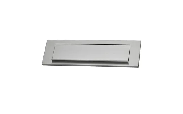 Edm Postkasseplade 85596 - Sølvfarvet Aluminium 25,4 × 7,5 Cm