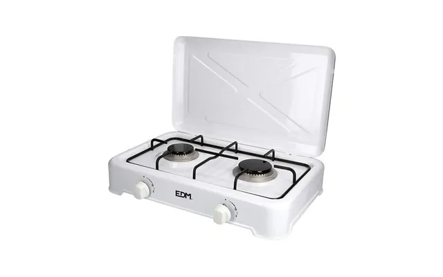 Edm Product Gaskomfur 2 Blus - Hvid, 46 × 30 × 12 Cm