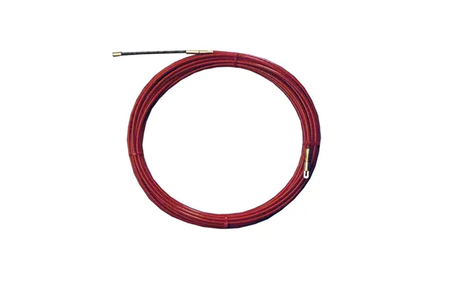 Edm Product Kabelmonteringsrør, Stål, 30 M - Rød