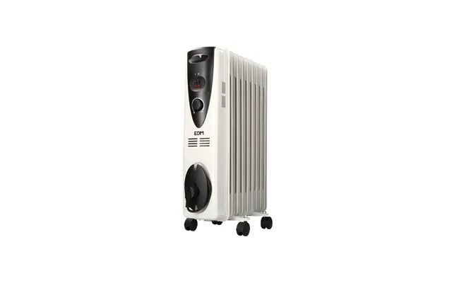 Edm Product Olieradiator 9 Kamre - Hvid 2000 W