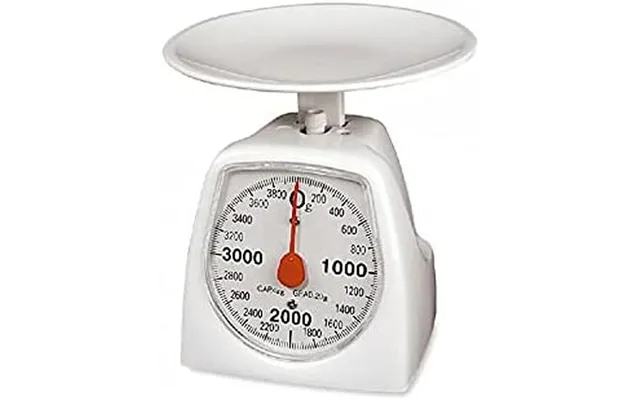 Edm Product Retro Køkkenvægt - Hvid, Analog 4 Kg