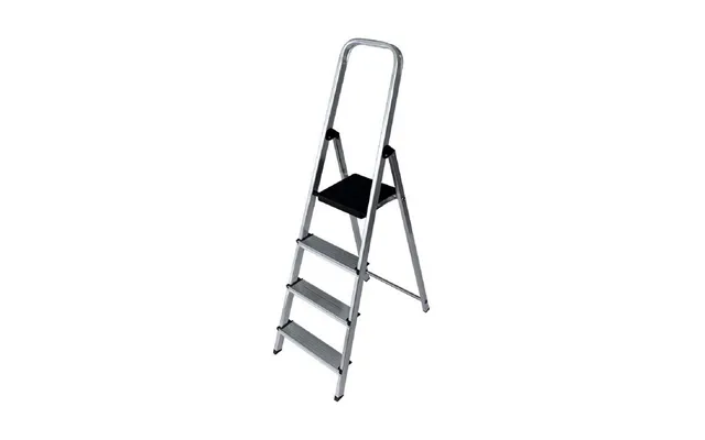 Edm Product Sammenklappelig Trappestige I Aluminium - 4 Trin 43 × 10,5 × 149 Cm