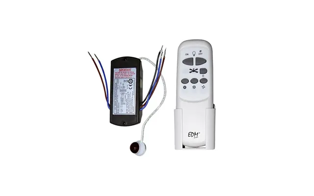 Edm Universal Fjernbetjening 33997 Til Loftsventilator - Hvid