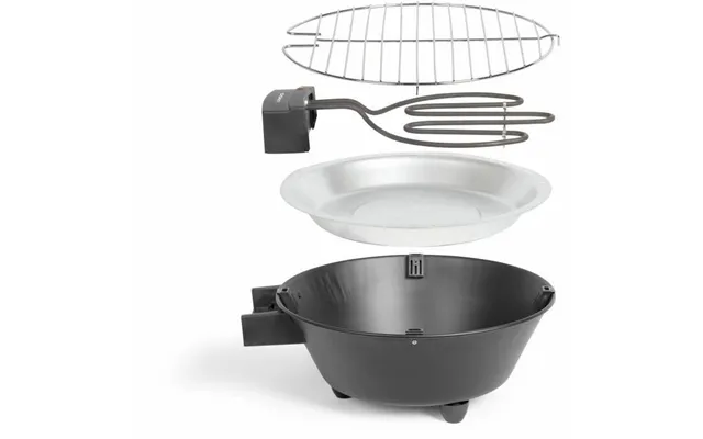 Elgrill Livoo Doc267 1250 W - Cirkulær Bordgrill, Sort