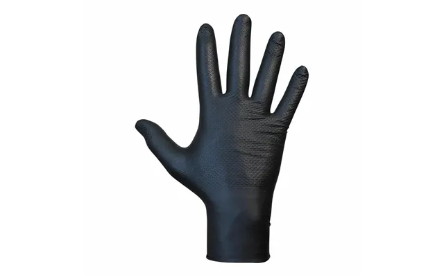 Engangsnitrilhandsker Juba Agility Grip Sort, Pudderfri - Str
