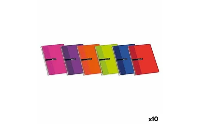 Enri Notesbog A4 - Multifarvet