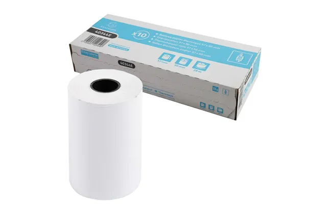 Exacompta Termisk Papirrulle 57 × 50 Mm - Hvid, 10 Stk.