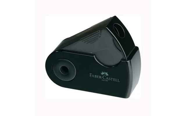 Faber-castell Blyantspidser - Sort, 1 Hul 12 Stk.