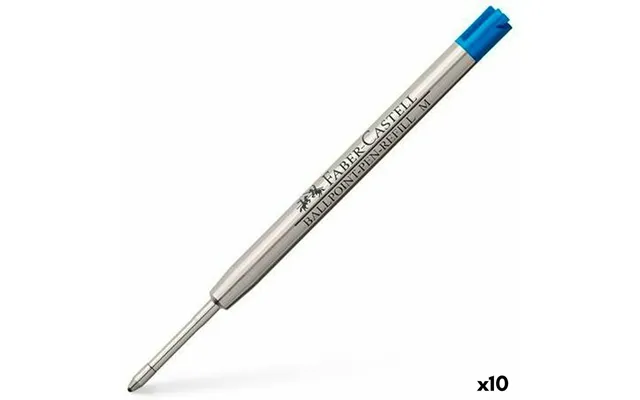 Faber-castell Kuglepenrefill 148741 - Blå, M 10 Stk.