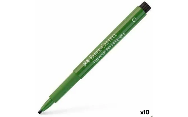 Faber-castell Pitt Artist Kalligrafimarkør - Grøn Falmet Effekt 10 Stk