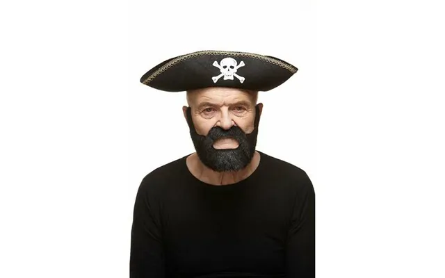 Falsk Skæg Sort Onesize Tilbehør Til Kostume