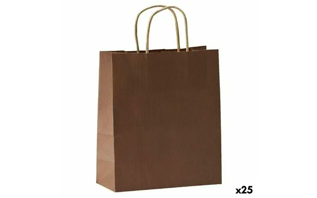 Fama Gaveposer Mørkebrun Med Håndtag 31 × 11 × 42 Cm - 125 G M 25 Stk