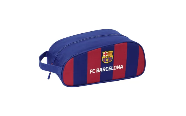 F.c. Barcelona Rejseskotaske - Rødbrun Marineblå, 34 × 15 × 18 Cm