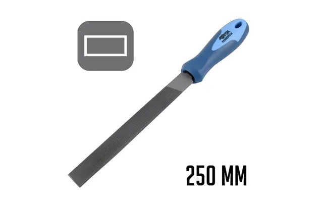 Ferrestock Flad Fil 250 Mm - Ergonomisk Håndtag