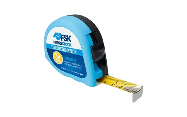 Ferrestock Målebånd 3 M X 16 Mm - Flexometer Med Bælteklips