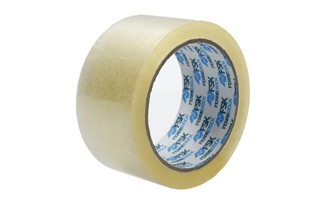 Ferrestock Pakketape - Gennemsigtig, 66 M × 50 Mm, 6 Ruller