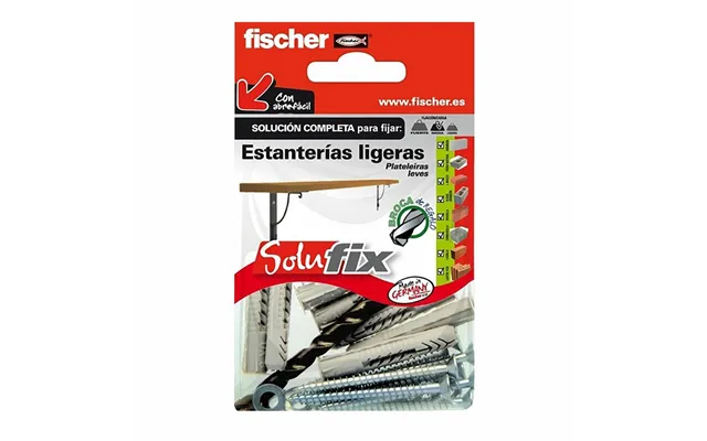 Fischer Solufix Fastgørelsessæt Til Hylder - 37 Dele