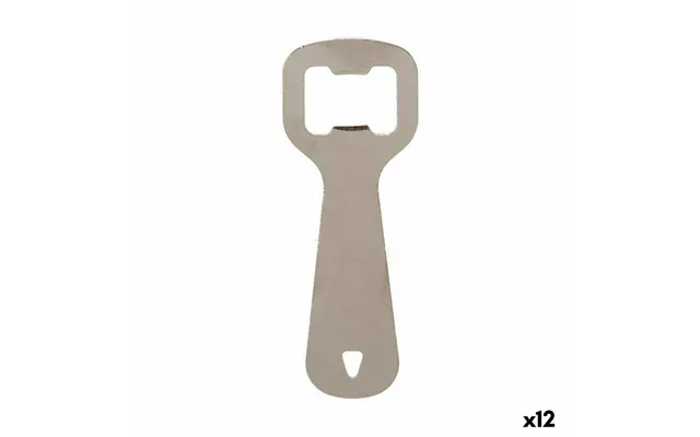 Flaskeåbner Kinvara - Sølv, Rustfrit Stål, 11 × 4 Cm 12 Stk