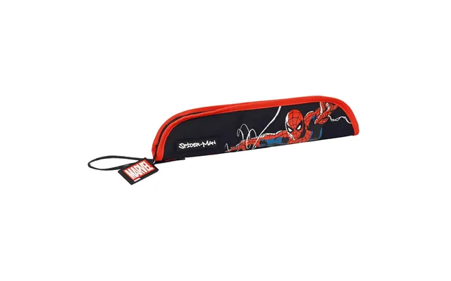 Fløjtetaske Spider-man Hero - Sort, 37 × 8 × 2 Cm