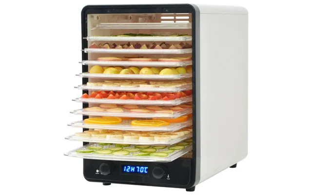 Fødevaredehydrator Med 10 Bakker 550 W Hvid