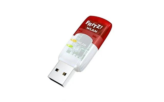 Fritz Wlan Usb-adgangspunkt 5 Ghz 433 Mbps - Gennemsigtig Rød
