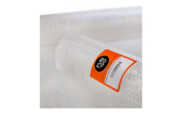 Fun&go Bobleplast Rulle 0,8 × 10 M - Gennemsigtig