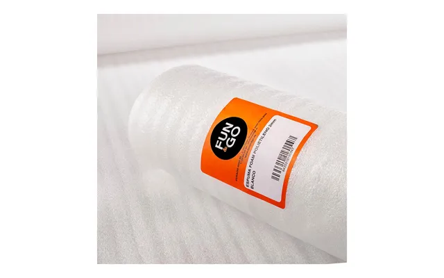 Fun&go Skumfolie 1,2 × 10 M - Polyetylen, Hvid, 1 Mm