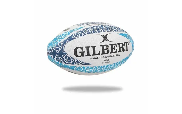 Gilbert Mini Scotland Flower Rugbybold - Hvid