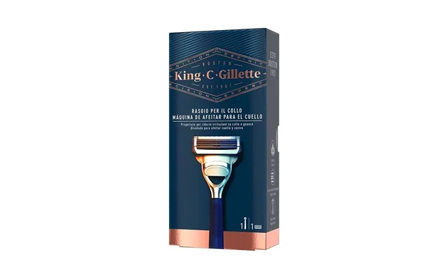 Gillette King C Neck Razor - Manuel Baberhøvl, Blå