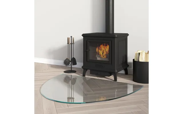 Glasplade Til Pejs 800x600 Mm Halvrund