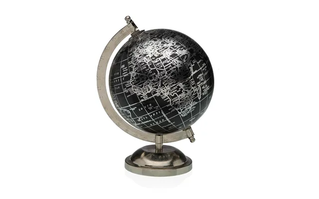 Globus - Versa Sølvfarvet Metal, 15 × 24 × 17 Cm